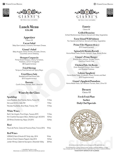 versace mansion restaurant miami|versace mansion miami menu.